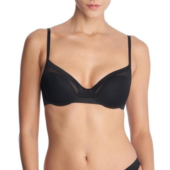 Natori Scope Balconette Underwire Bra Size 32B Black 722340 NEW - Picture 1 of 5